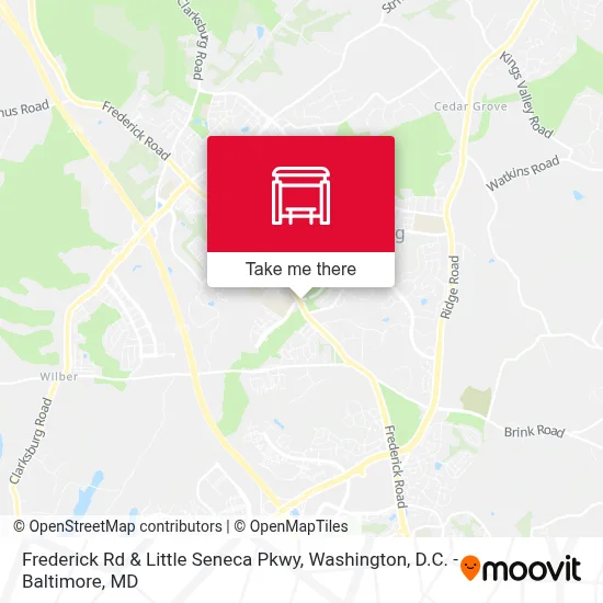 Frederick Rd & Little Seneca Pkwy map