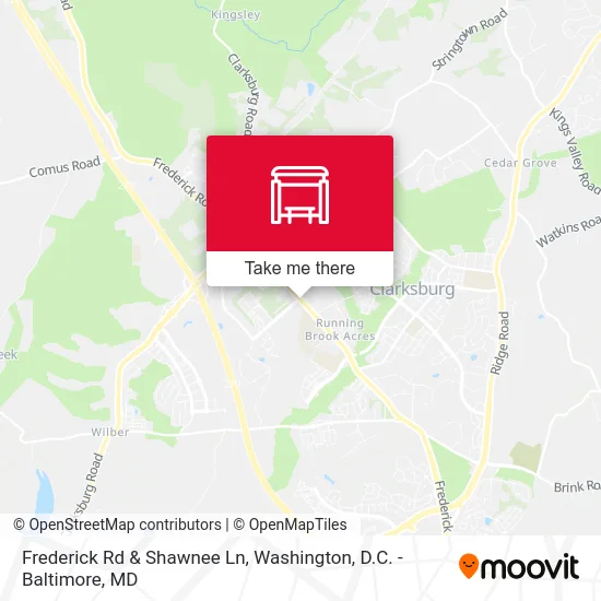 Frederick Rd & Shawnee Ln map