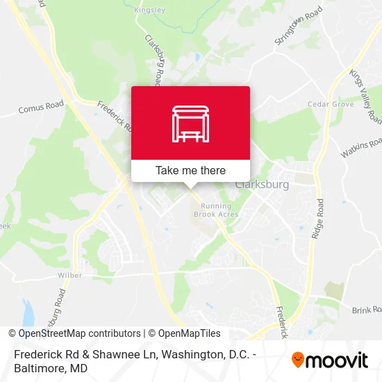Frederick Rd & Shawnee Ln map