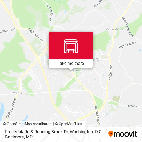 Frederick Rd & Running Brook Dr map