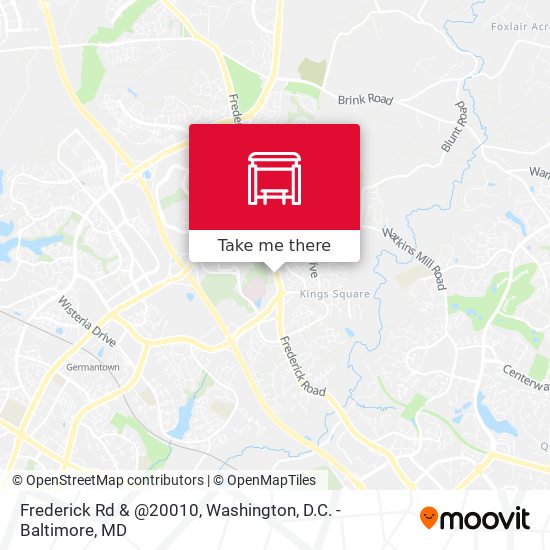 Frederick Rd & @20010 map