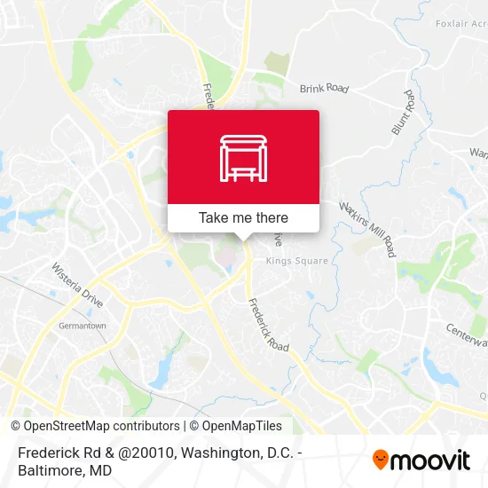 Frederick Rd & @20010 map