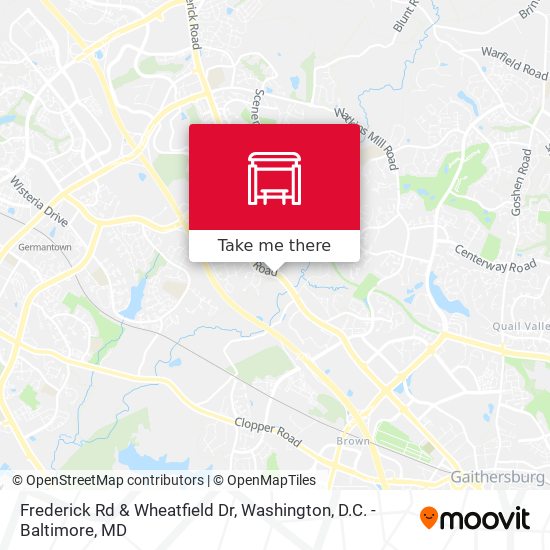 Frederick Rd & Wheatfield Dr map