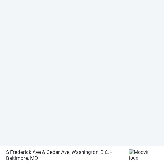 S Frederick Ave & Cedar Ave map