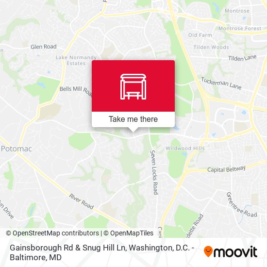Gainsborough Rd & Snug Hill Ln map