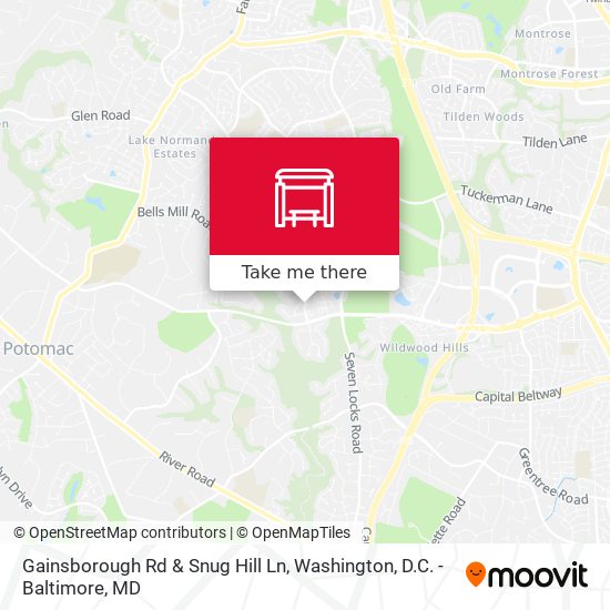 Gainsborough Rd & Snug Hill Ln map