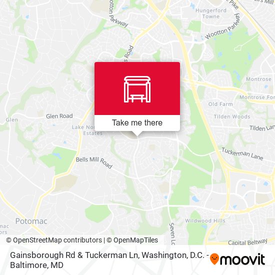 Gainsborough Rd & Tuckerman Ln map