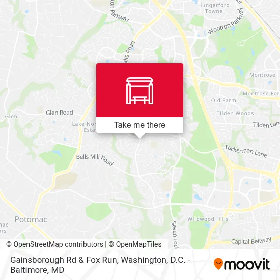 Gainsborough Rd & Fox Run map
