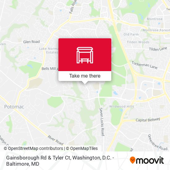 Mapa de Gainsborough Rd & Tyler Ct