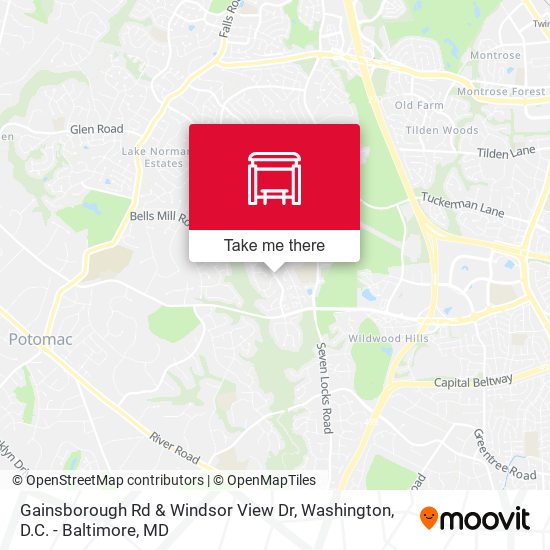 Gainsborough Rd & Windsor View Dr map