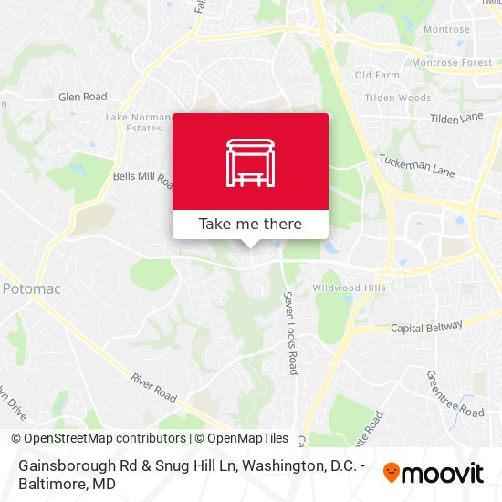 Gainsborough Rd & Snug Hill Ln map