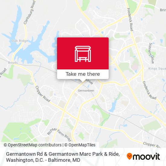 Mapa de Germantown Rd & Germantown Marc Park & Ride