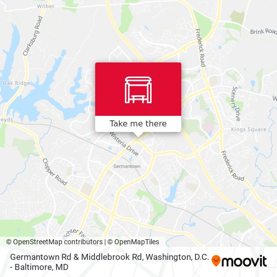 Mapa de Germantown Rd & Middlebrook Rd