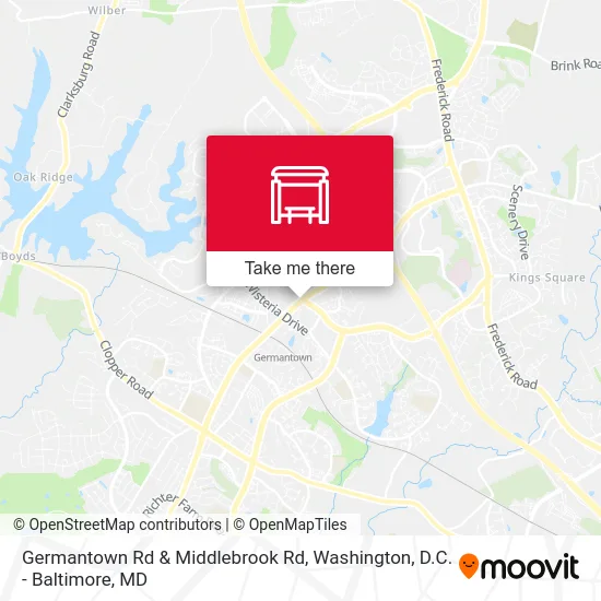 Germantown Rd & Middlebrook Rd map