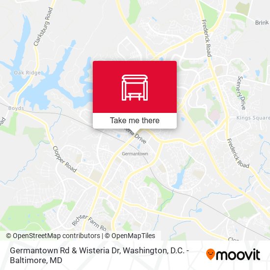 Germantown Rd & Wisteria Dr map