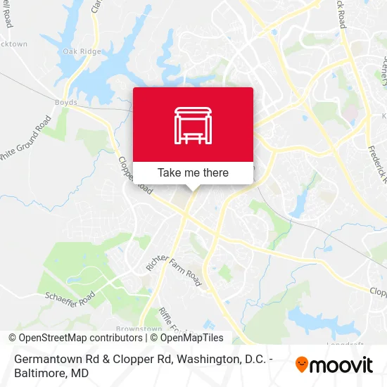 Germantown Rd & Clopper Rd map