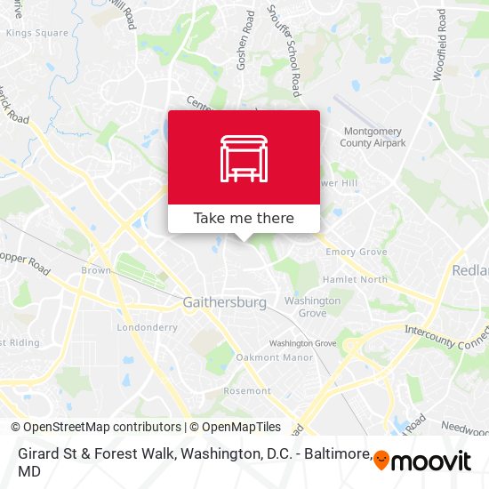 Mapa de Girard St & Forest Walk