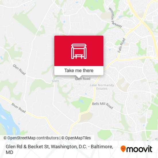 Glen Rd & Becket St map