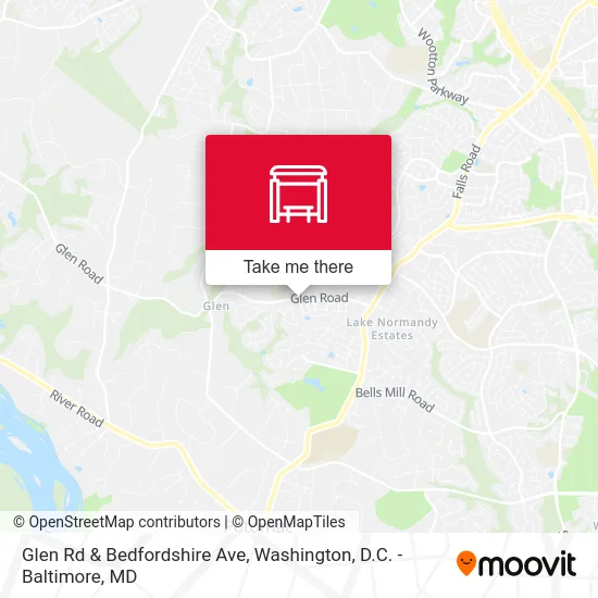 Glen Rd & Bedfordshire Ave map