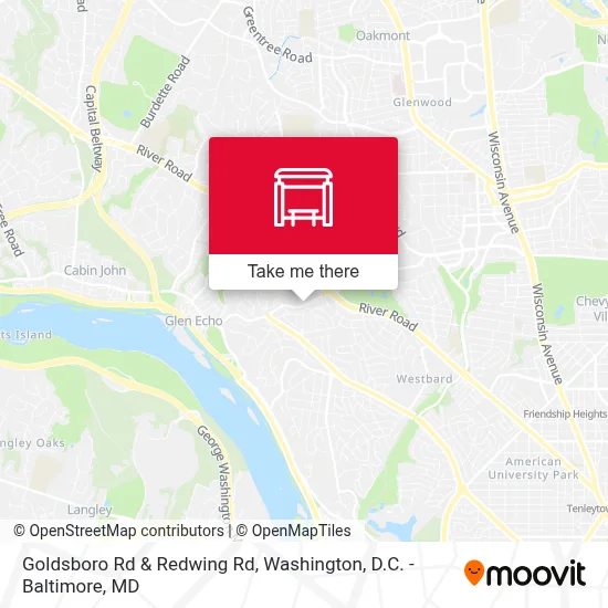 Goldsboro Rd & Redwing Rd map