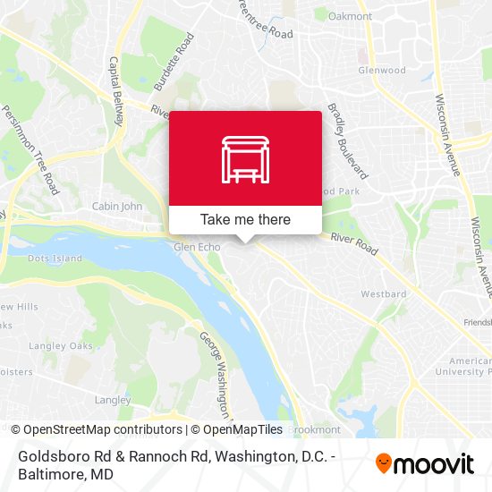 Goldsboro Rd & Rannoch Rd map