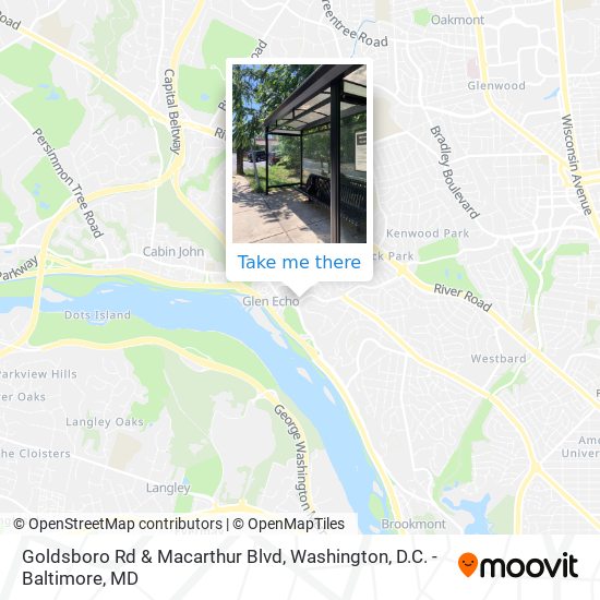 Mapa de Goldsboro Rd & Macarthur Blvd