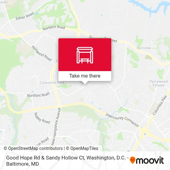 Good Hope Rd & Sandy Hollow Ct map