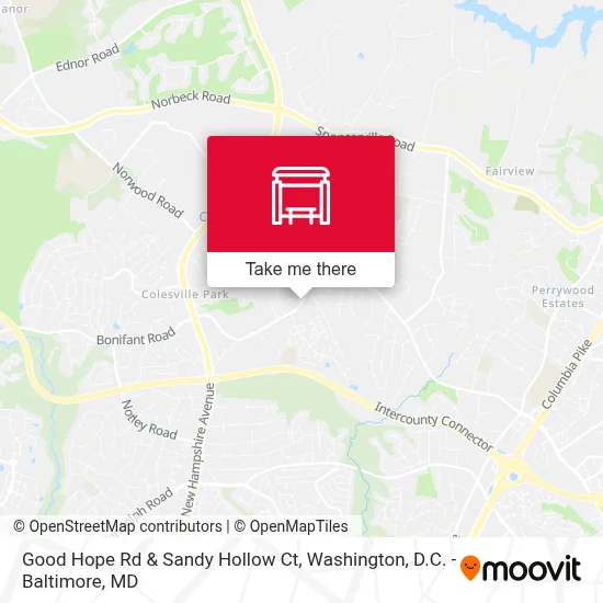 Good Hope Rd & Sandy Hollow Ct map