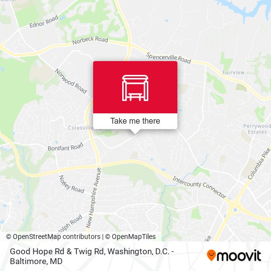 Mapa de Good Hope Rd & Twig Rd