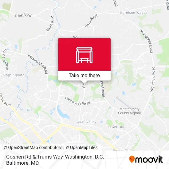Goshen Rd & Trams Way map