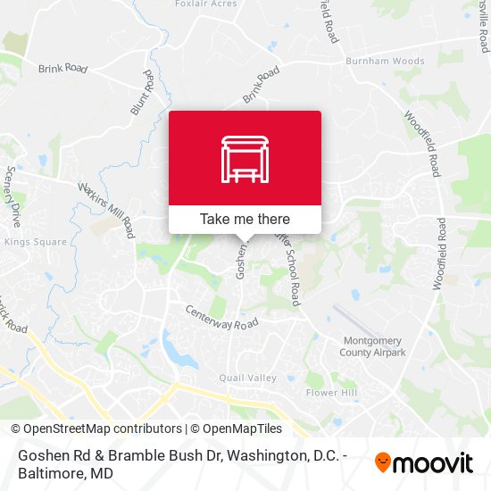 Goshen Rd & Bramble Bush Dr map
