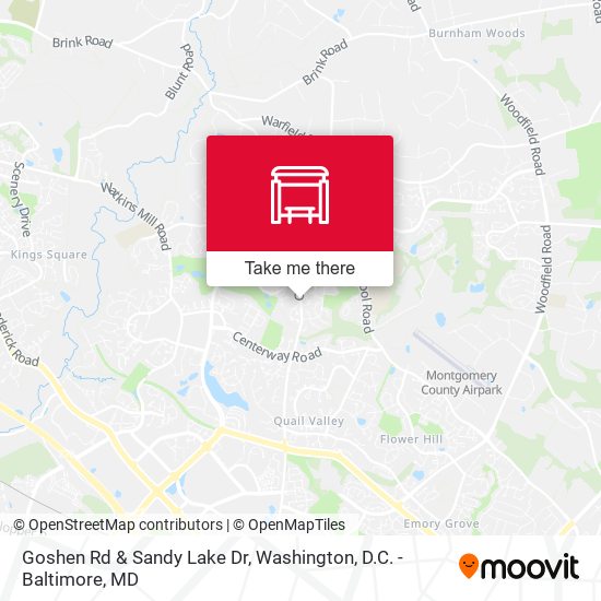 Goshen Rd & Sandy Lake Dr map