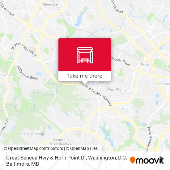 Great Seneca Hwy & Horn Point Dr map