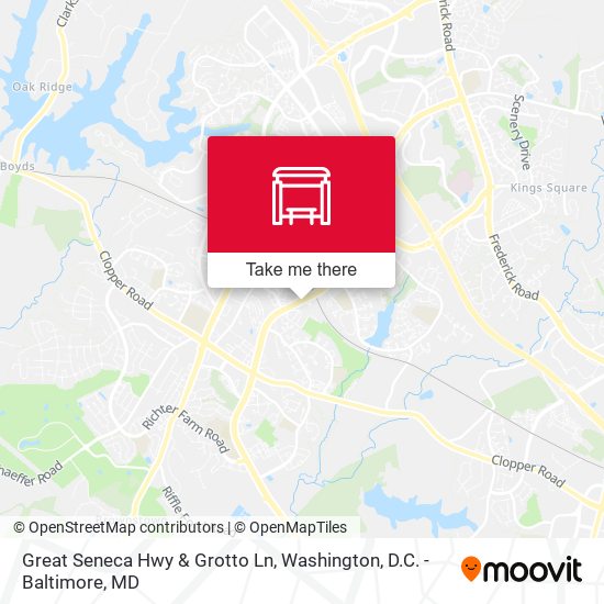 Mapa de Great Seneca Hwy & Grotto Ln
