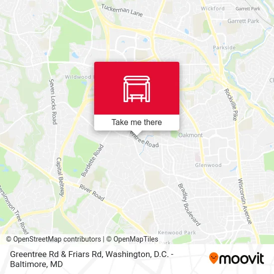 Greentree Rd & Friars Rd map