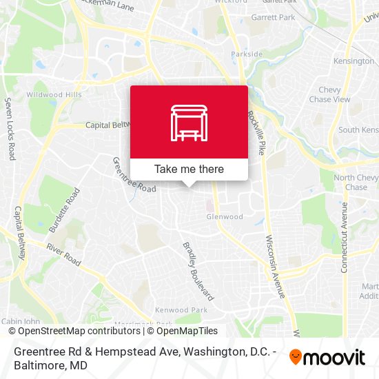 Greentree Rd & Hempstead Ave map