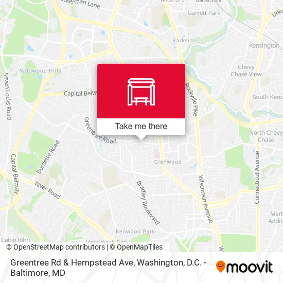 Greentree Rd & Hempstead Ave map