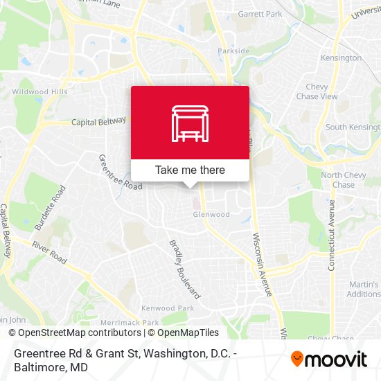 Mapa de Greentree Rd & Grant St