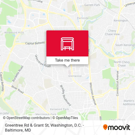 Greentree Rd & Grant St map