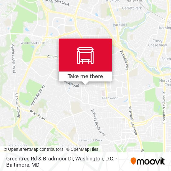 Mapa de Greentree Rd & Bradmoor Dr