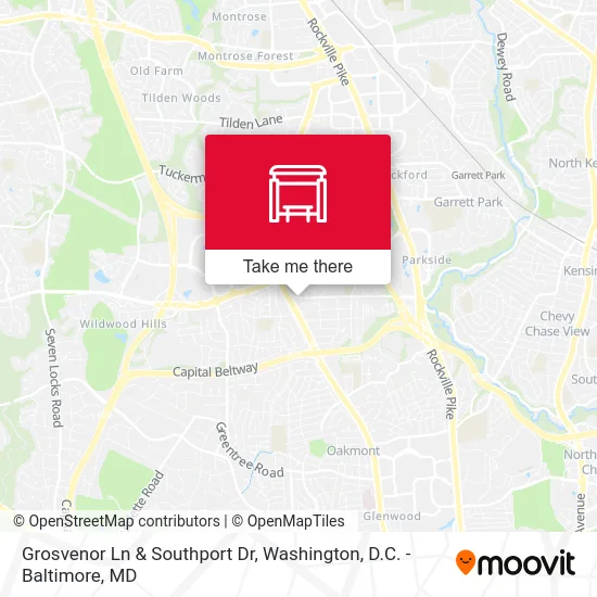 Grosvenor Ln & Southport Dr map