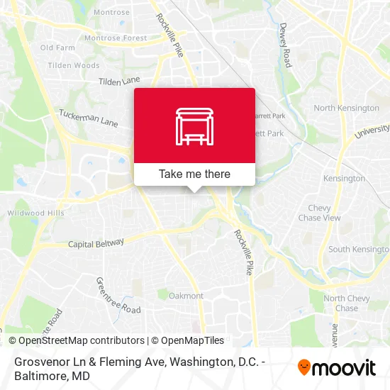 Grosvenor Ln & Fleming Ave map