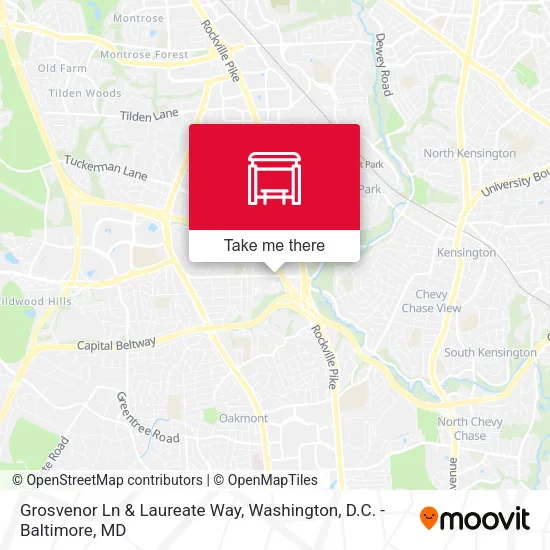 Grosvenor Ln & Laureate Way map