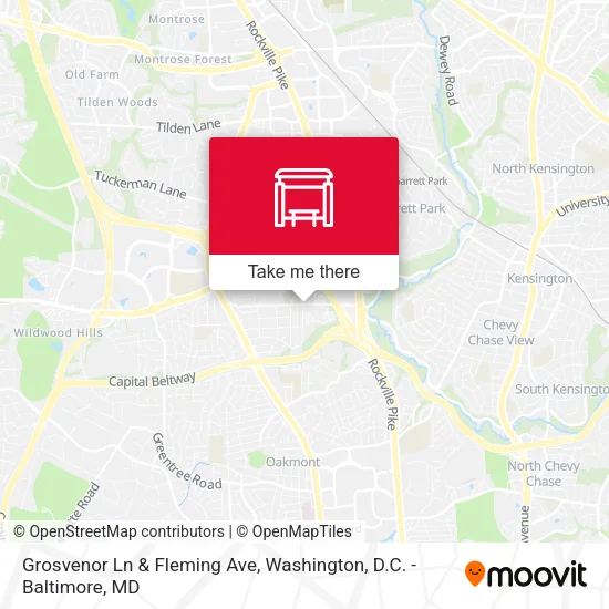Grosvenor Ln & Fleming Ave map