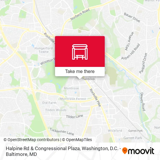 Halpine Rd & Congressional Plaza map