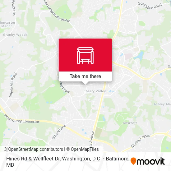 Hines Rd & Wellfleet Dr map