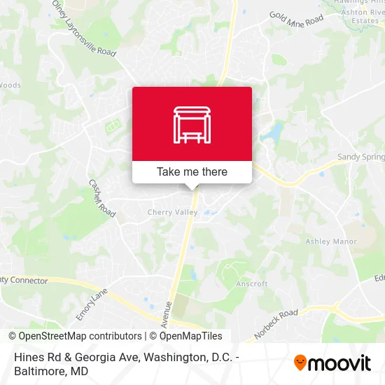 Hines Rd & Georgia Ave map