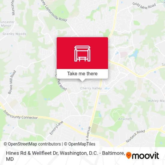 Hines Rd & Wellfleet Dr map
