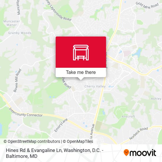 Mapa de Hines Rd & Evangaline Ln