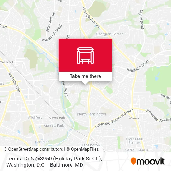 Ferrara Dr & @3950 (Holiday Park Sr Ctr) map